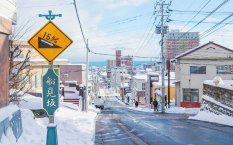 日本冬日唯美雪景图片桌面